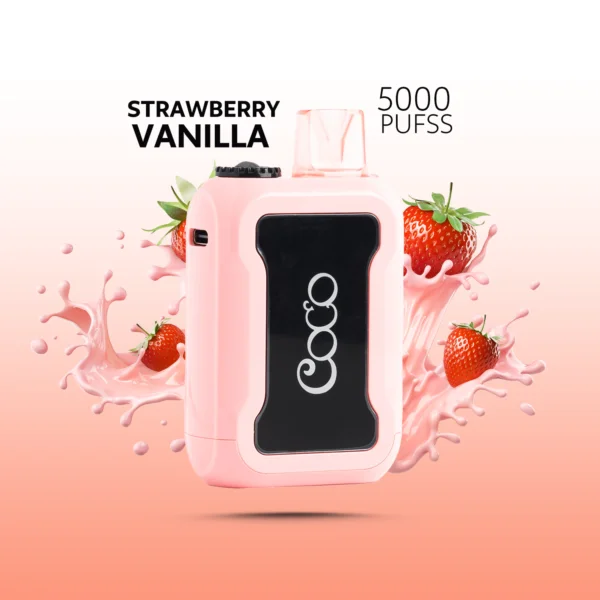 COCO 5000PUFF STRAWBERRY VANILA 20MG