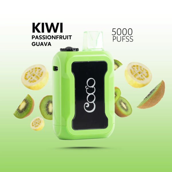 COCO 5000 PUFFٍٍS KIWI PASSIONFRUIT GUAVA 20MG