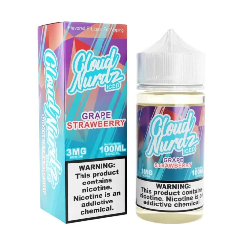 CLOUD NURDZ GRAPE STRAWBERRY ICE 3MG 100ML