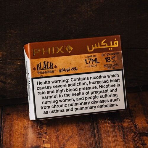 PHIX BLACK TOBACCO 18MG 1.7ML