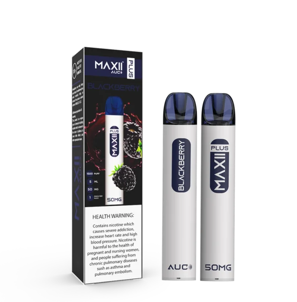 MAXII PLUS BLACKBERRY 50MG 1500PUFF