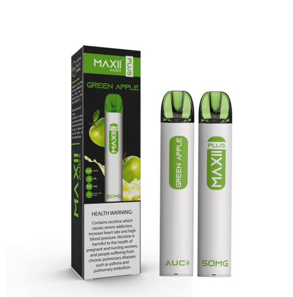 MAXII PLUS GREEN APPLE 50MG 1500PUFF