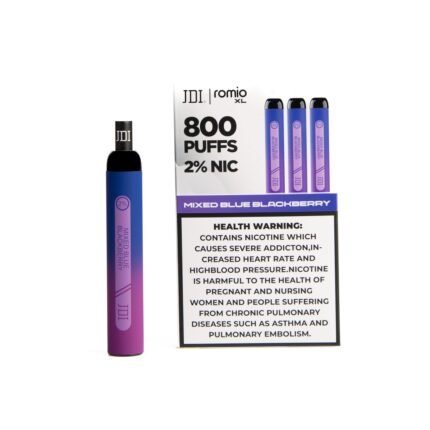 JDI ROMIO XL 800PUFF 2.0%NIC - BLACKBERRY