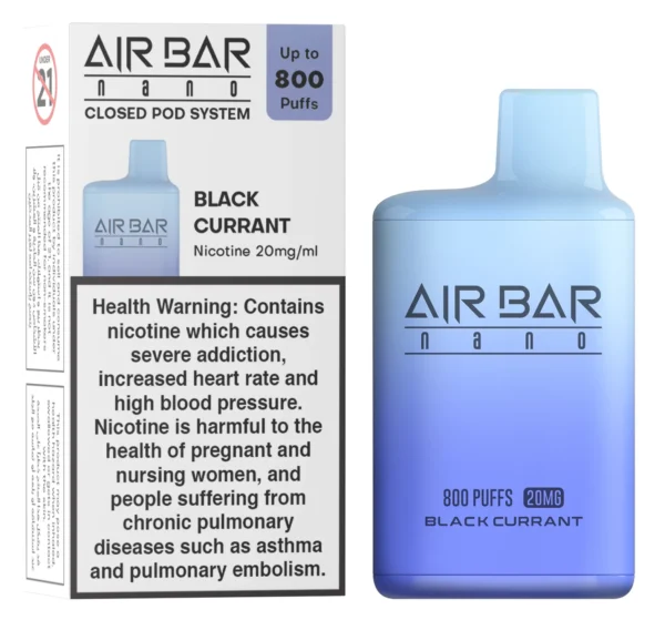 Air Bar Nano Disposable – Black currant