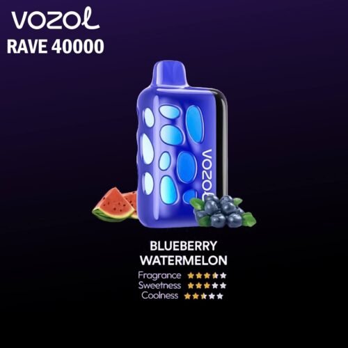 Vozol Rave 40000 Puffs Disposable Pod Kit _ Blueberry Watermelon