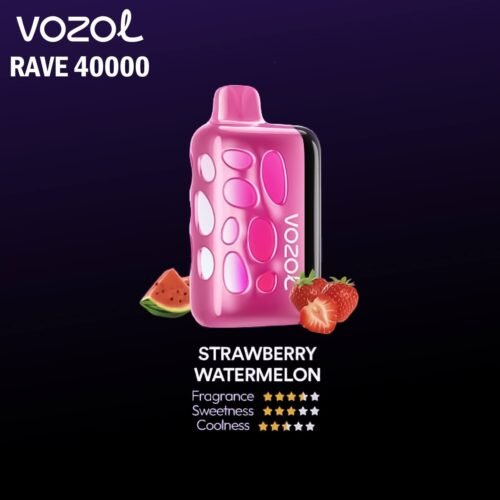 Vozol Rave 40000 Puffs Disposable Pod Kit _ Strawberry Watermelon