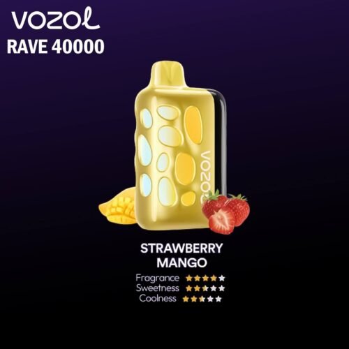 Vozol Rave 40000 Puffs Disposable Pod Kit _ Strawberry Mango